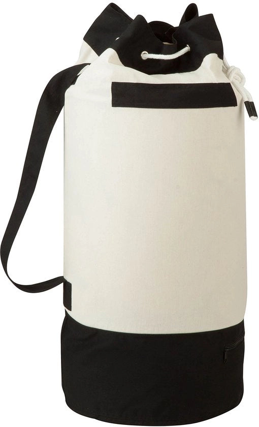 Waszak con capacità extra, stoffa, nero/beige, 38,51 x 38,51 x 84 cm