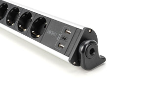 Digitus Presa multipla Office a 6 posti con 3 porte USB