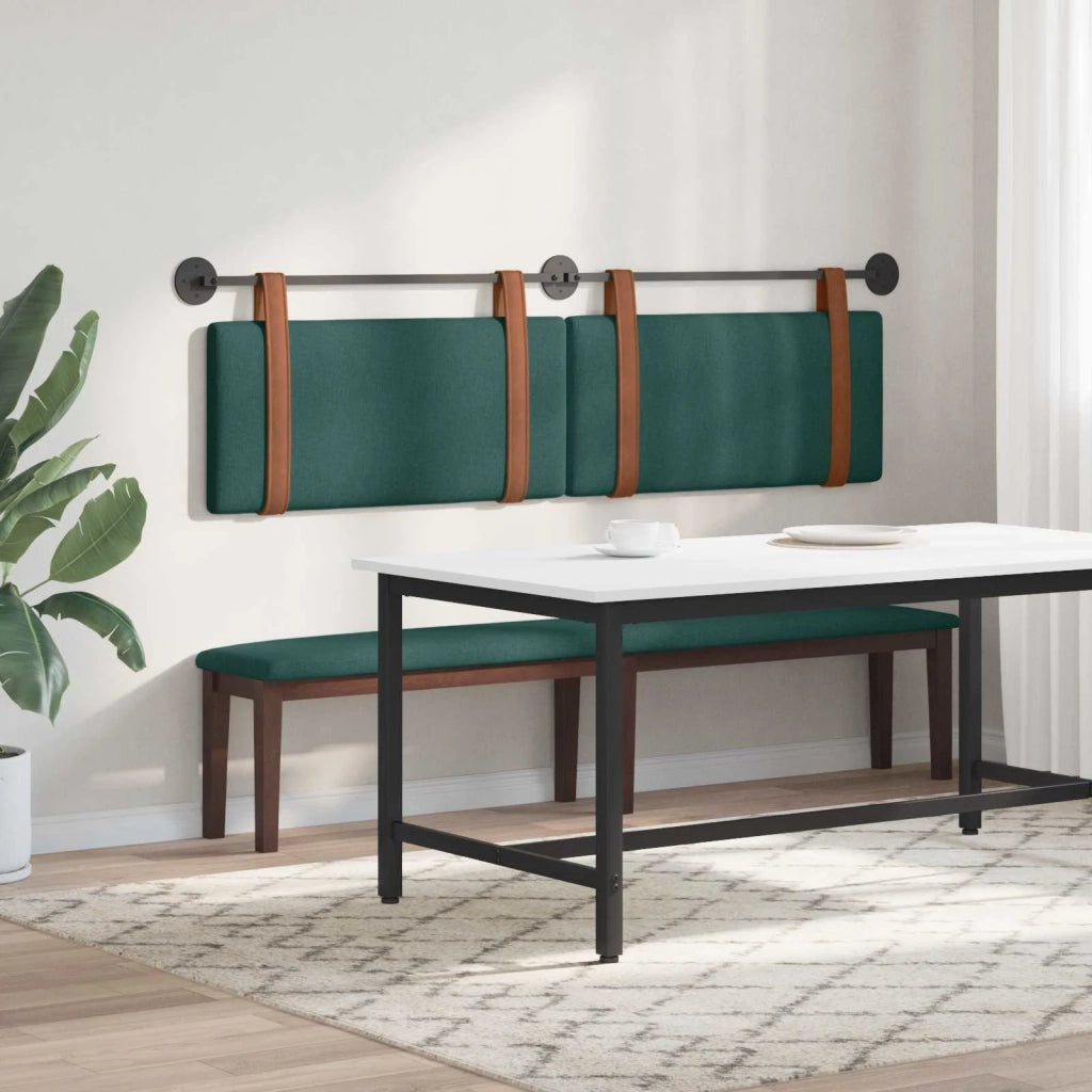 Testiera sospesa Verde Scuro PU Antico
