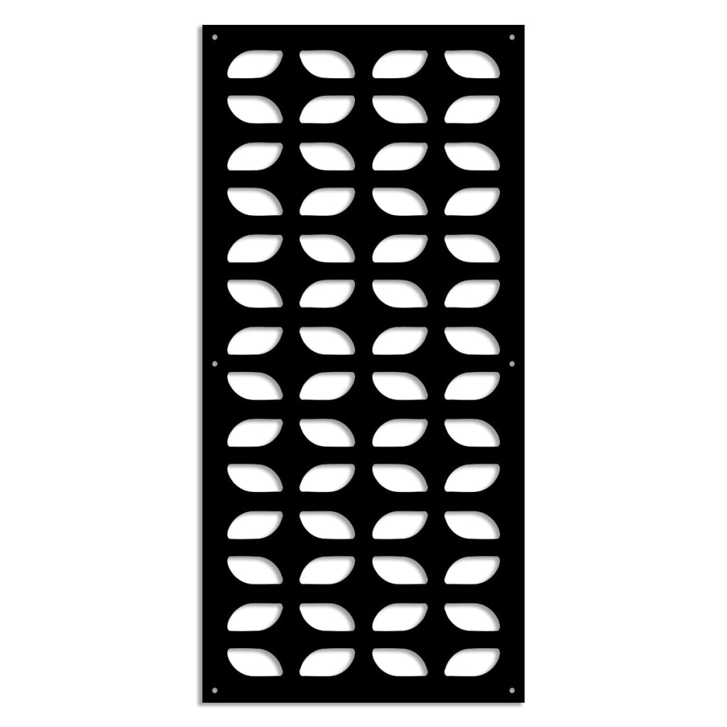 GLOBECROSS - Pannello in PVC traforato - Parasole Colore: nero, Misura: 98x198 cm