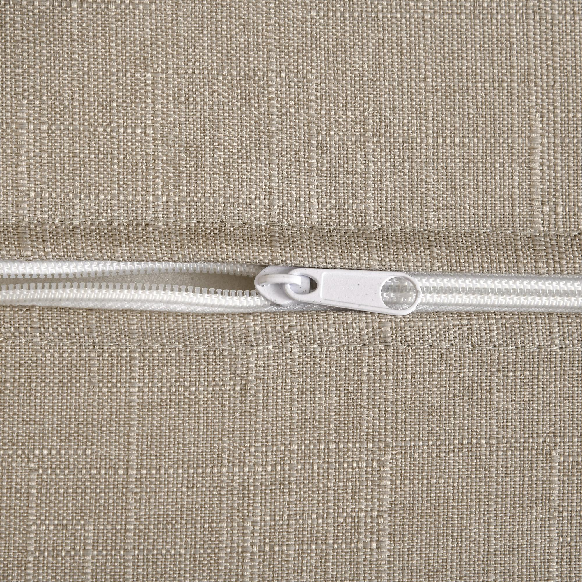 Poltrona Relax con Pouf 67x69x100 cm Cuscino Poggiatesta in Tessuto Effetto Lino Grigio