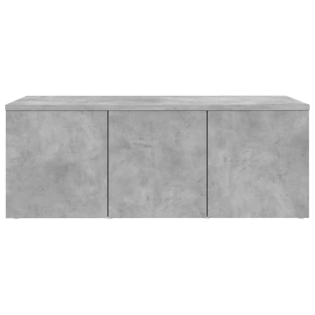 Mobile Porta TV-Credenza TV Grigio Cemento 80x34x30 cm Legno Multistrato