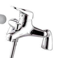 Miscelatore bordo vasca con doccino e flessibile remer - serie kiss