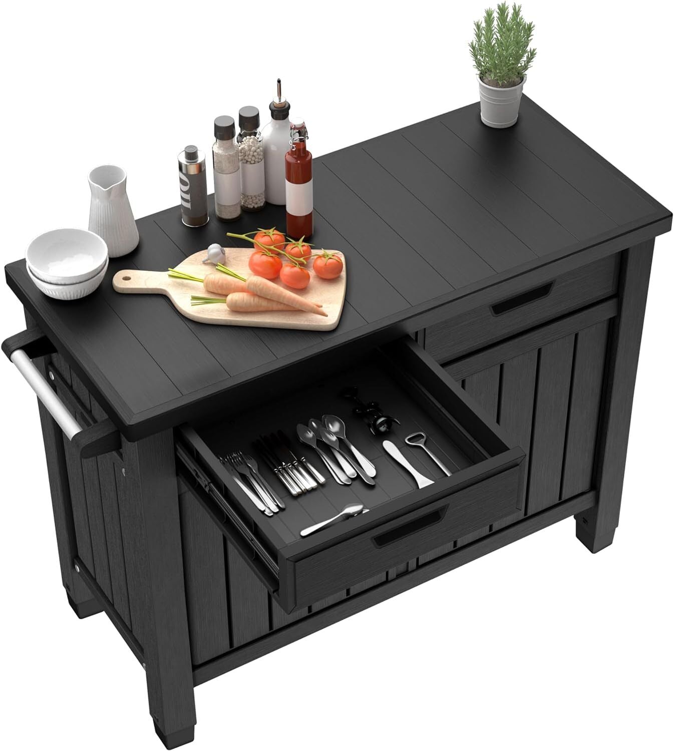 Keter Mobiletto da Esterno Unity XL con Cassetti Grafite Ecom Pack
