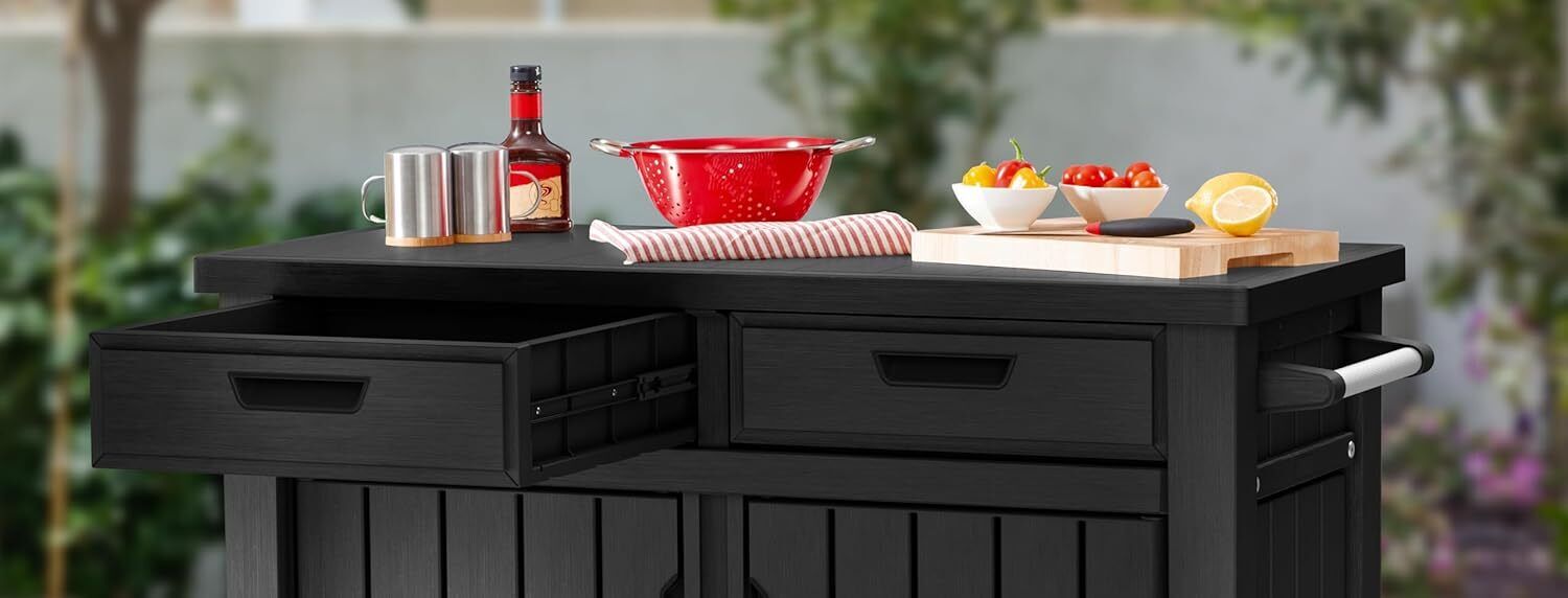 Keter Mobiletto da Esterno Unity XL con Cassetti Grafite Ecom Pack