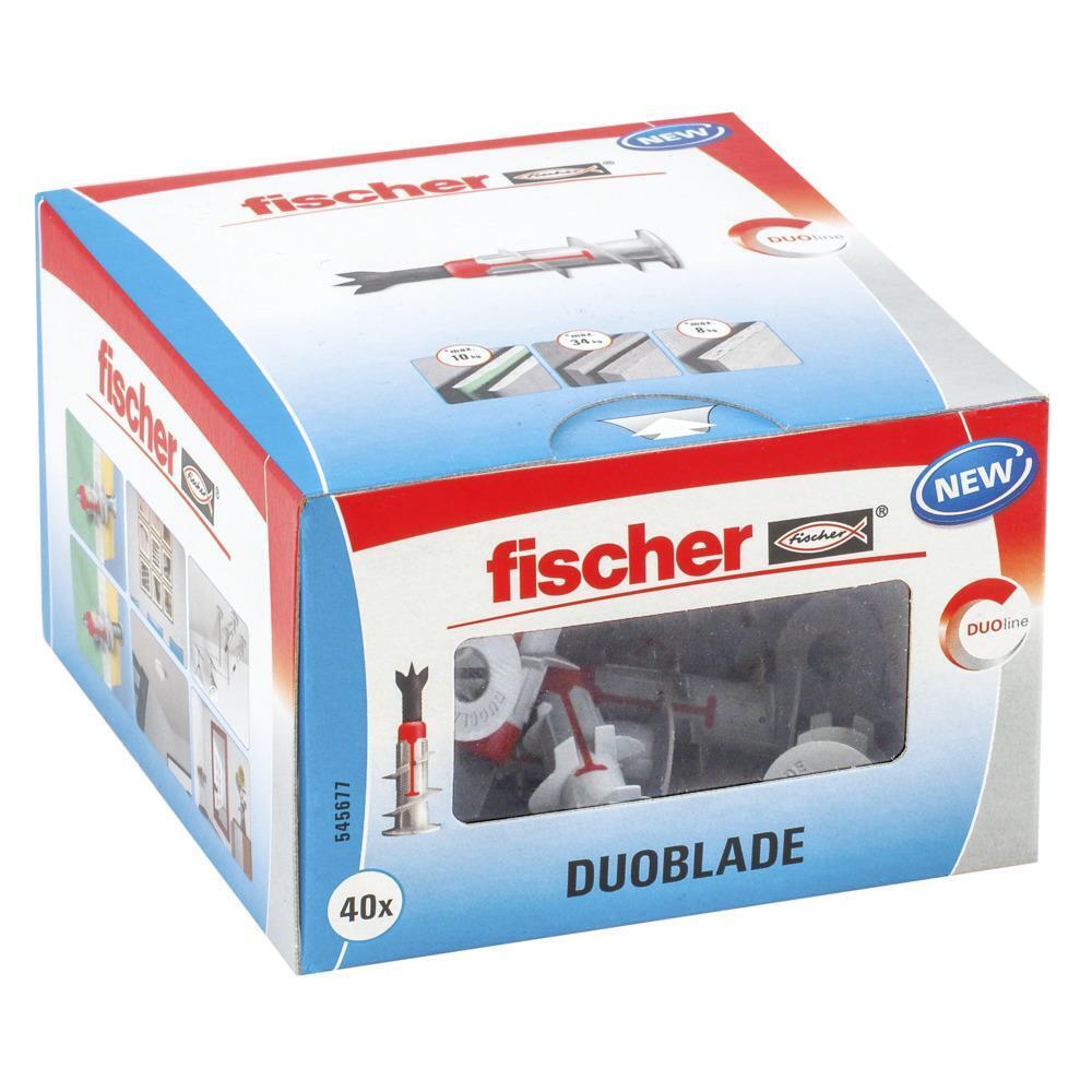 Fischer DUOBLADE 40 pz Kit di viti e tasselli a muro 44 mm