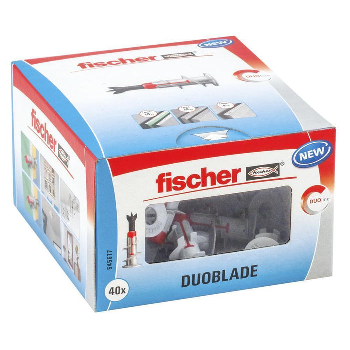 Fischer DUOBLADE 40 pz Kit di viti e tasselli a muro 44 mm