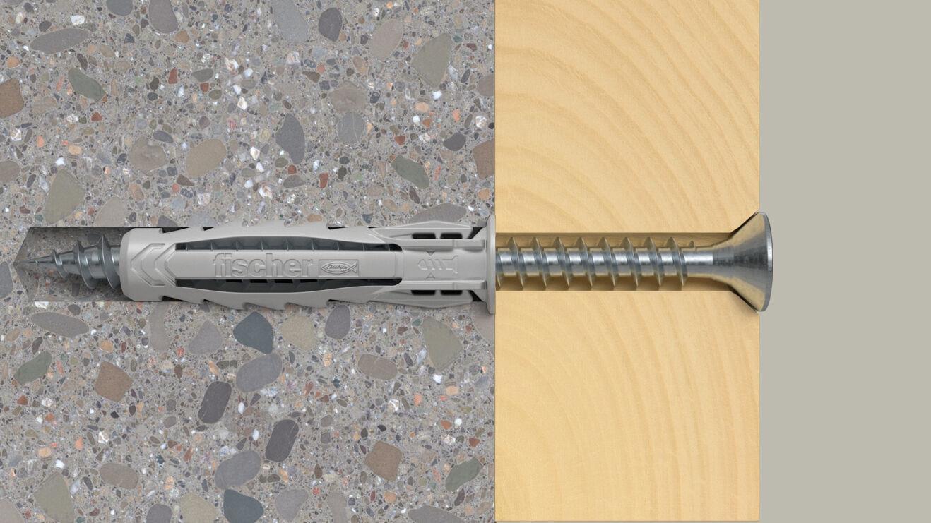 Fischer 568004 ancoraggio a vite e tassello 200 pz Tassello di espansione 20 mm