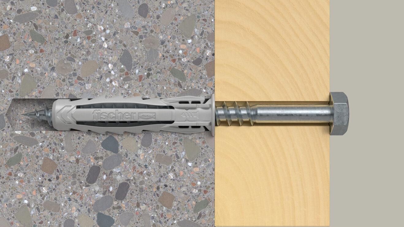 Fischer 568012 ancoraggio a vite e tassello 25 pz Tassello di espansione 60 mm