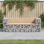 Panca Giardino Design Gabbione-Sgabello-Panca da esterno 184x71x65,5 cm Massello di Pino