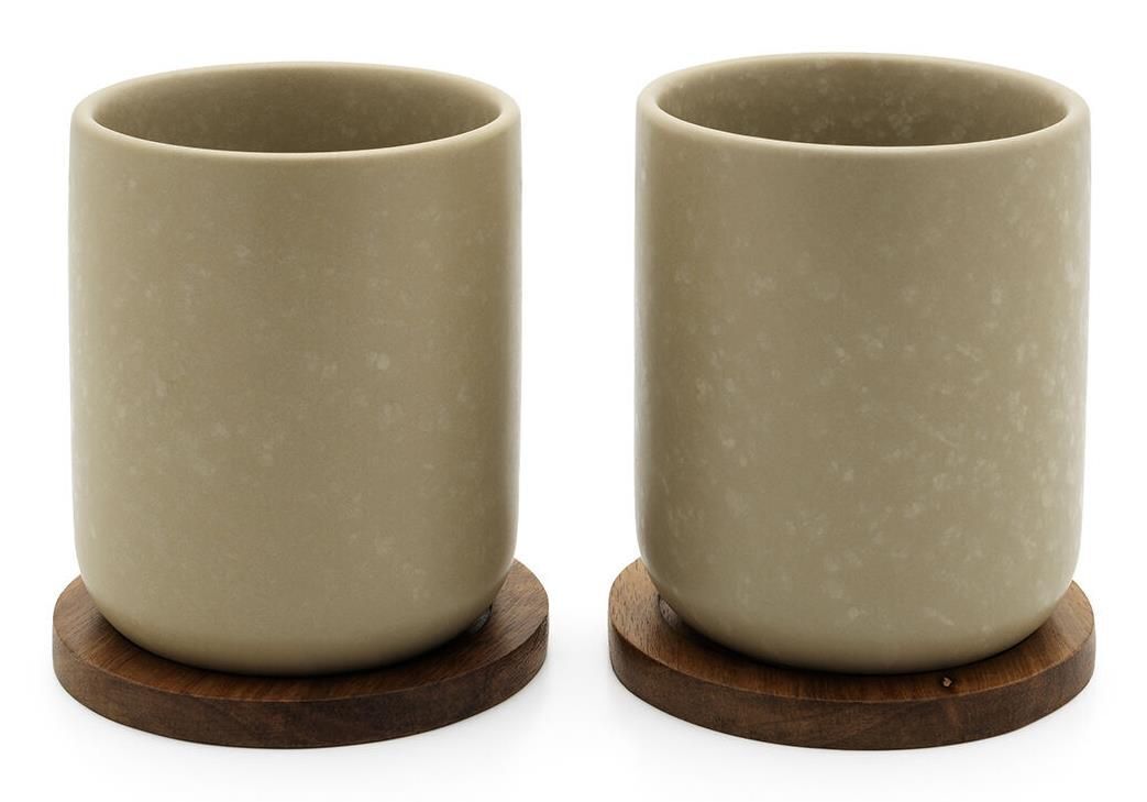 Bredemeijer Umea loam tazza Grigio Tè 2 pz