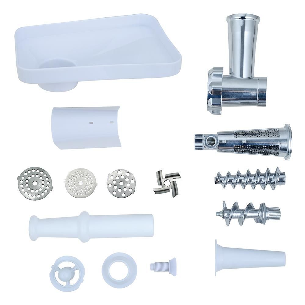Melchioni 118420214 tritacarne 250 W Grigio, Acciaio inox, Bianco