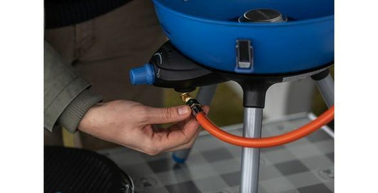 Campingaz Party Grill 400 Caravan Da tavolo propano/butano Nero, Blu, Acciaio satinato 2000 W