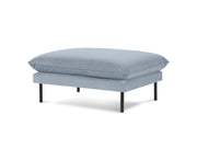 Cosmopolitan Design - Pouf "Vienna" in velluto azzurro 