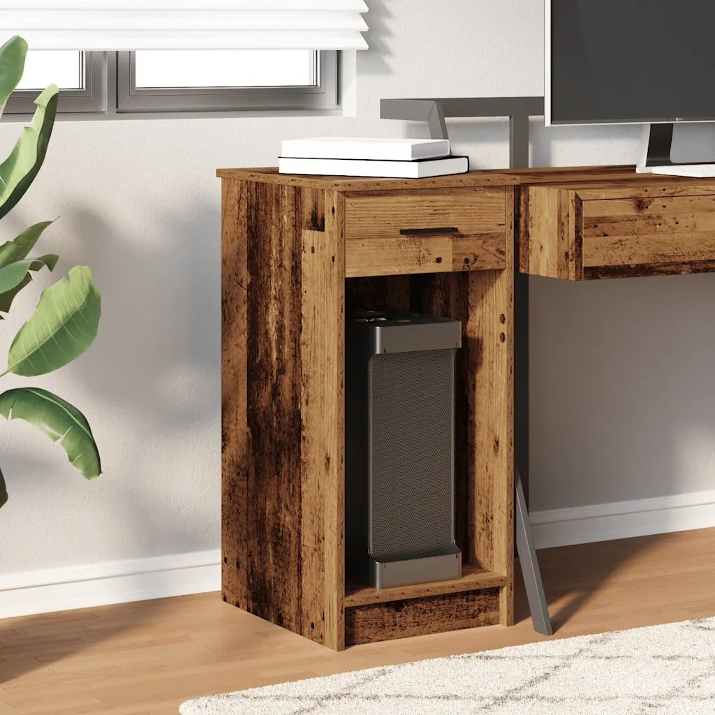 Supporto per Computer a Torre con Cassetto Antico 35x45x77 cm CFW4378891