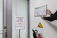 Durable 479723 placchetta da muro 278 x 402 mm Rettangolo Argento Alluminio