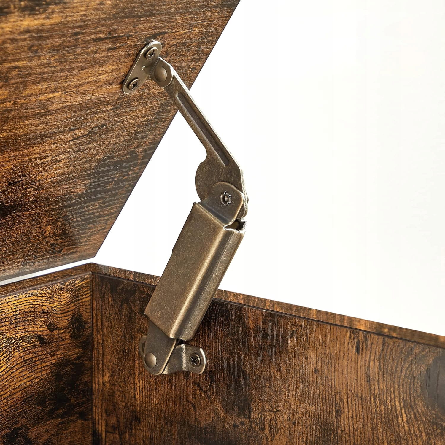 Valora CHEST Baule portaoggetti in truciolato marrone rustico per camera da letto