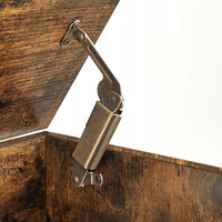 Valora CHEST Baule portaoggetti in truciolato marrone rustico per camera da letto