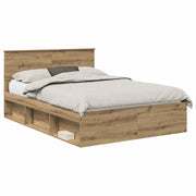 Letto matrimoniale | Letto per adulti | Struttura del letto Rovere Artigianale 140 x 190 cm