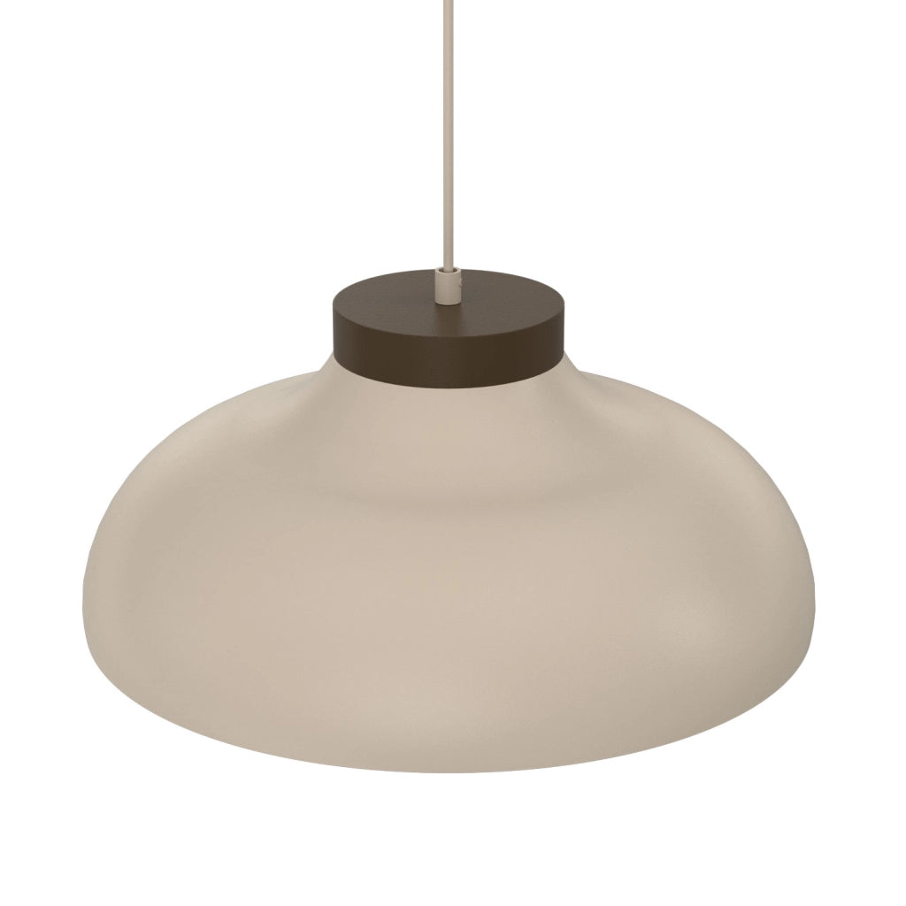 Lampada a sospensione Basca 1xE27 beige/marrone Luminex