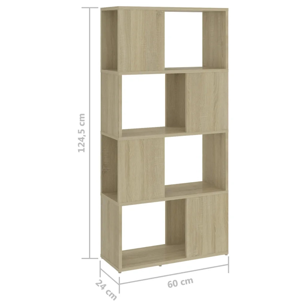 Libreria/Divisorio Rovere Sonoma 60x24x124,5 cm in Truciolato 809083
