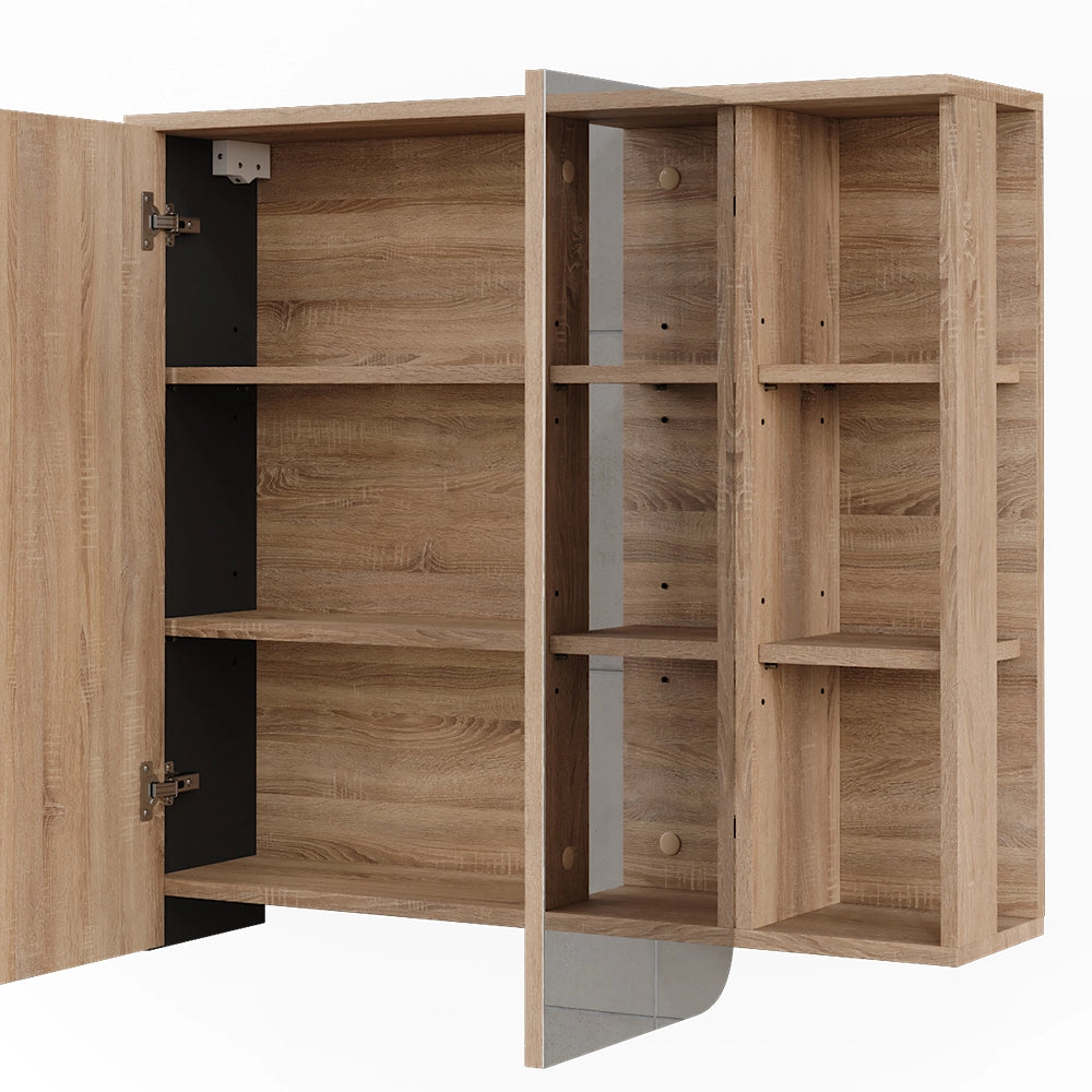 Vicco Mobile a specchio Sonoma/antracite 80 x 75 cm