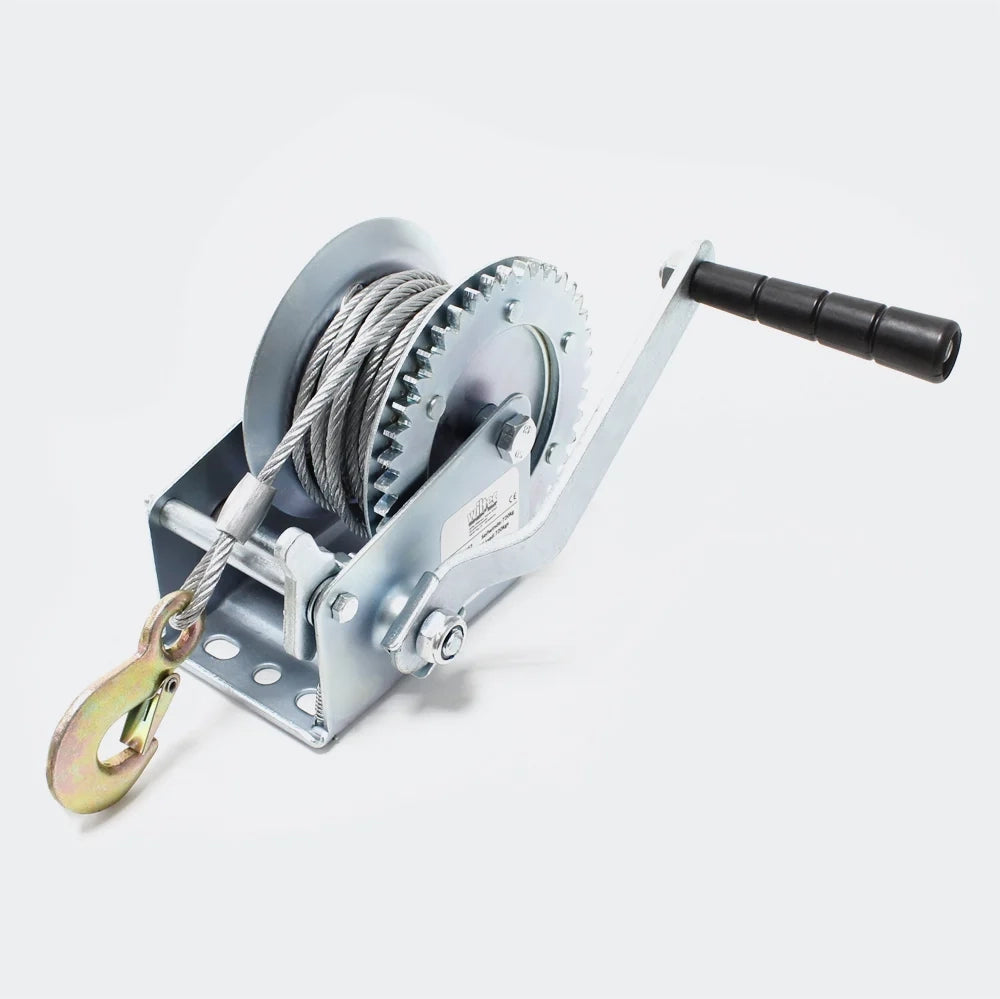 Argano manuale per il trasporto di 550 kg 10 m 2 vie 4.1:1 garage officina fai da te attrezzi 3416042