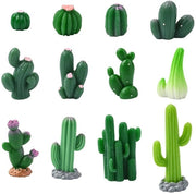 Decorazioni per Interno - Ornamenti di Cactus - 60 Pezzi - Miniature Piante Tropicali - Decorazione per Salotto - Decorazione per Casa - Bambolotti Carini - Dimensioni Variabili