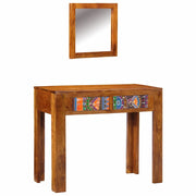 Toeletta | Tavolo da Trucco con cassetto Marrone 90 x 45 x 75 cm
