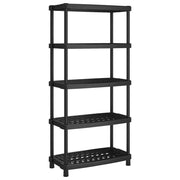 Scaffale a 5 Ripiani Nero 93,5x45,5x194,5 cm in PP CFW3088594