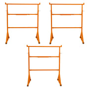 Cavalletti da Lavoro x3 Acciaio Heavy Duty Regolabili Altezza 200kg