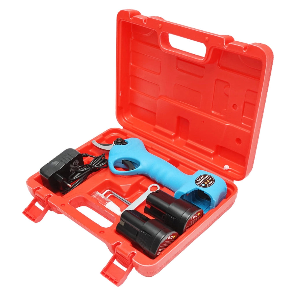 Forbici da giardino elettriche 850W con 2 batterie agli ioni di litio da 16,8V, diametro 0-25mm