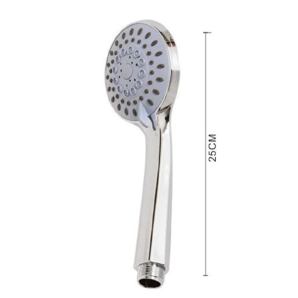 Trade Shop - Soffione Doccia Multigetto Bagno Doccetta Universale Getto Regolabile 25cm 55254 -