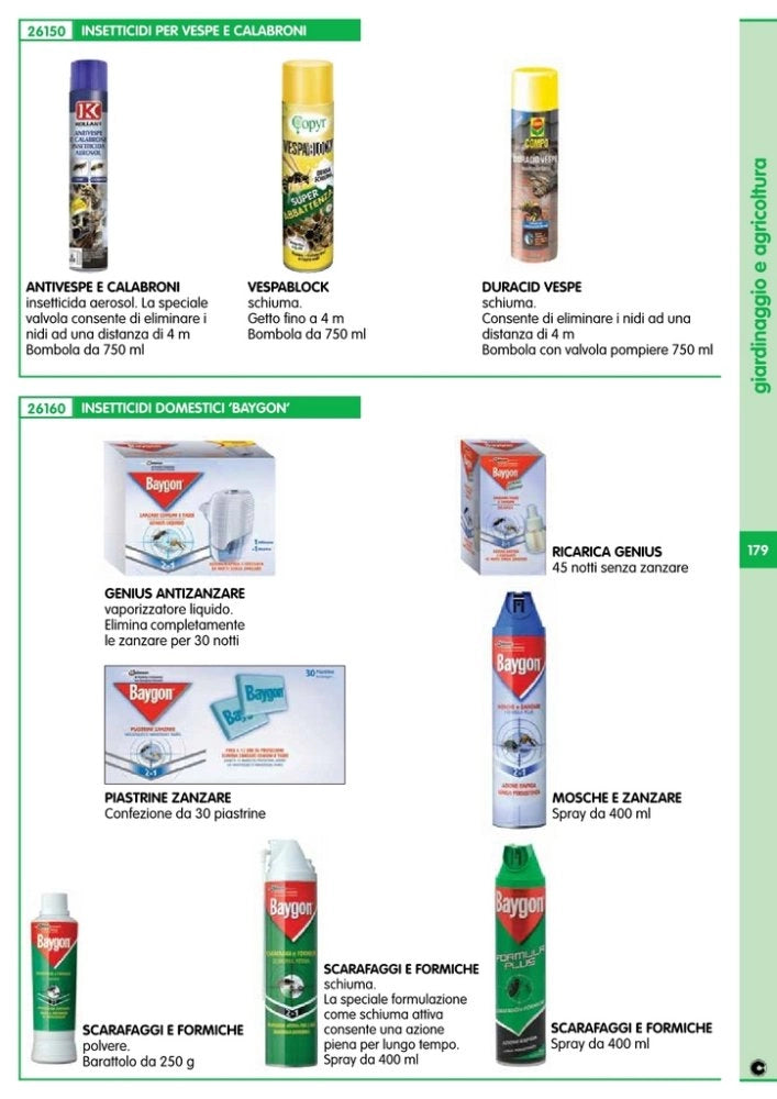 1pz compo schiuma per vespe e calabroni 750 ml cod:ferx.40417