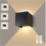 Lampada da Parete Regolabile per Interno e Esterno - Bianco Caldo 3000K, Lampada LED Rimpiazzabile - Ideale per Salotto, Camera da Letto, Hall