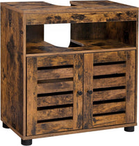 Mobiletto da bagno Valora rustico marrone sottolavabo in stile loft | durevole