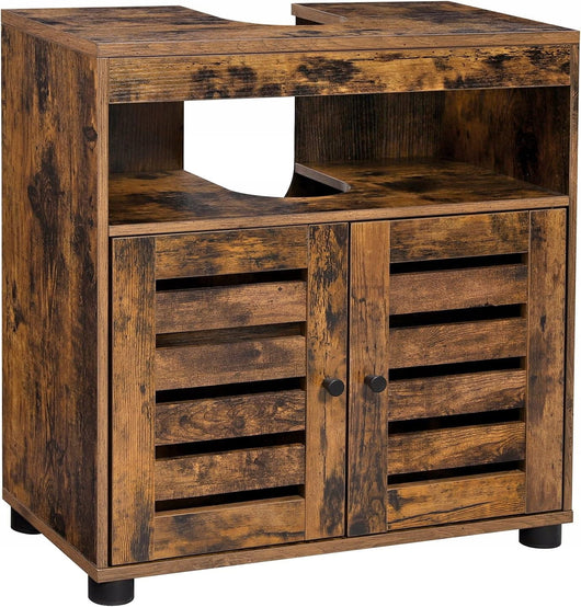 Mobiletto da bagno Valora rustico marrone sottolavabo in stile loft | durevole