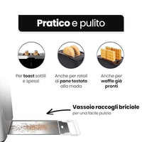 Bomann TA 6065 CB 2 fetta/e 750 W Bianco