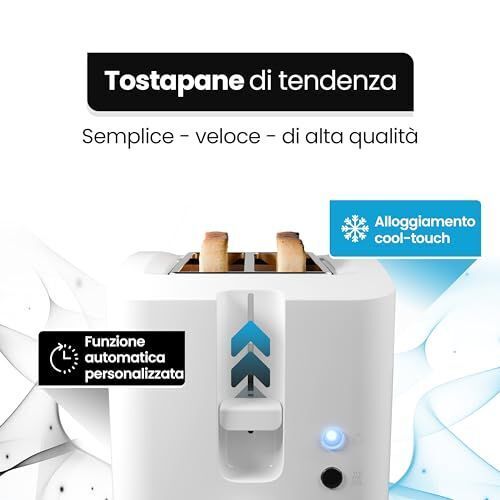Bomann TA 6065 CB 2 fetta/e 750 W Bianco