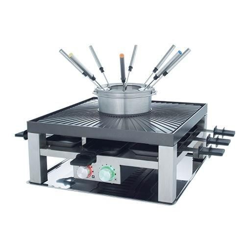 Solis Combi Grill 3 in 1 griglia per raclette 8 persona(e) Acciaio inossidabile