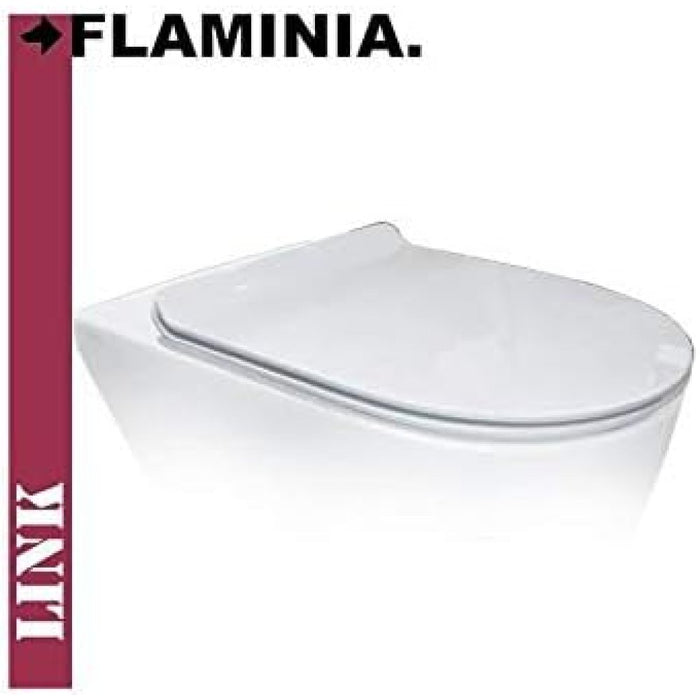 Flaminia 5051cw04 sedile slim per wc, link, in termoindurente, b