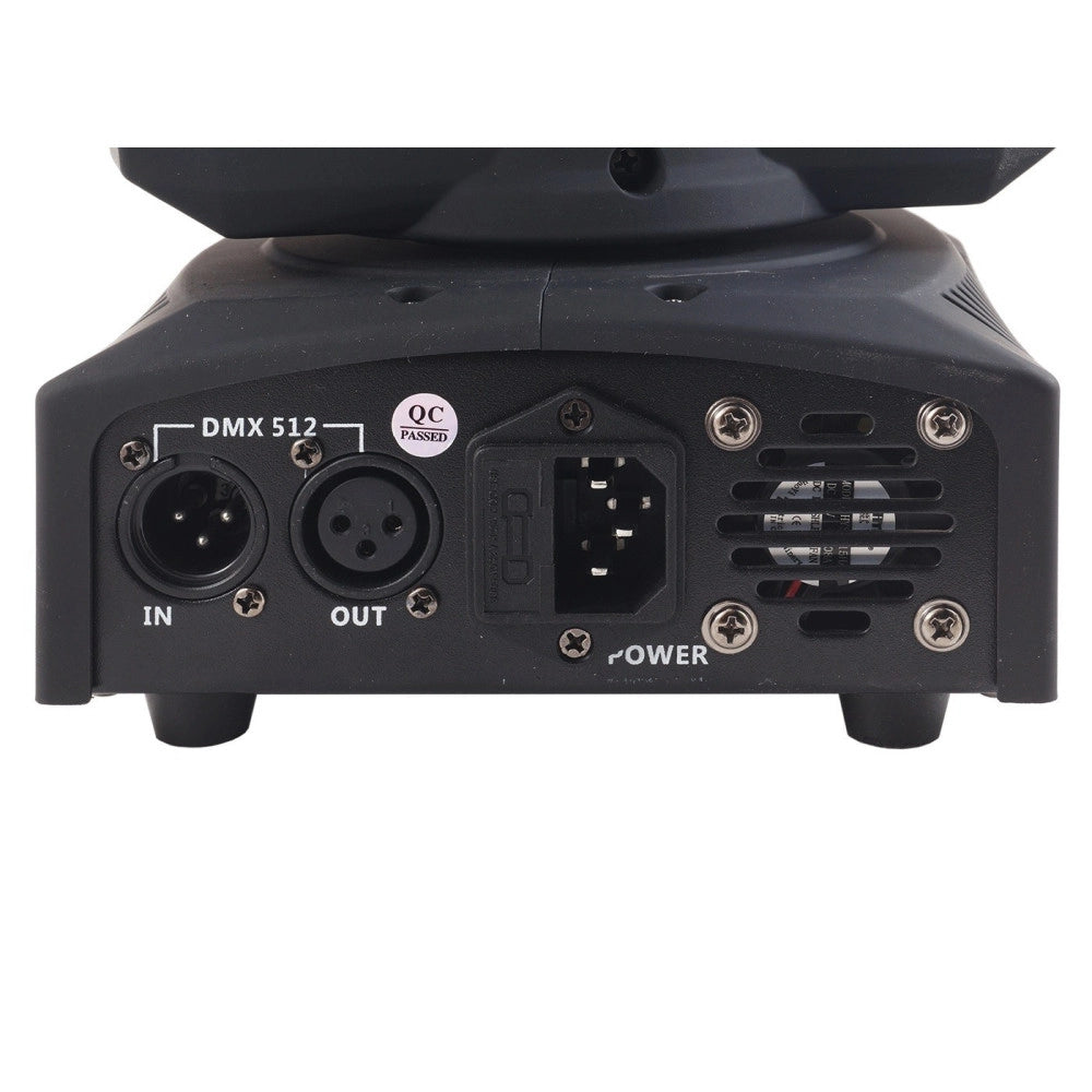 Trade Shop - Proiettore Rgb Testa Rotante Doppio Led Effetti Disco Dj Luce Flash Strobo Faro -