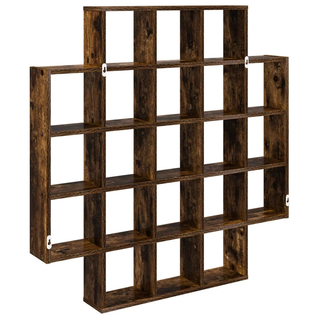 Scaffale da parete Rovere Fumo 100 x 13 x 100 cm 8012248