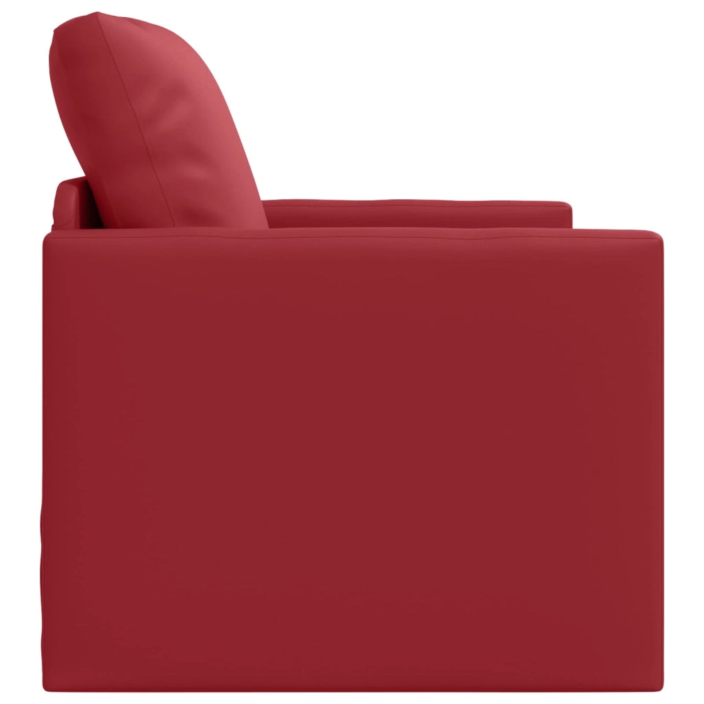 Divano letto 60cm Rosso Vino Pelle Artificiale 4106633