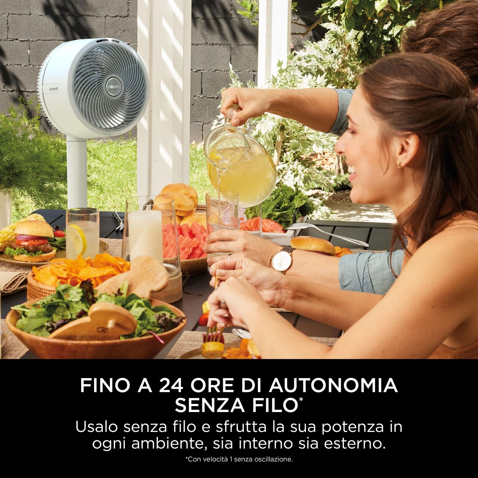 Shark Ventilatore con e senza filo FlexBreeze per interni ed esterni FA220EU