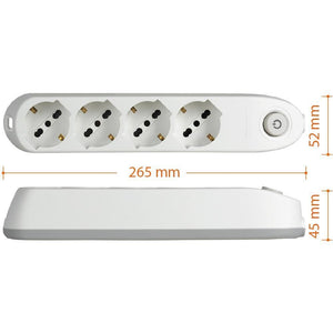 bticino Poker prolunghe e multiple 1,5 m 4 presa(e) AC Interno Bianco