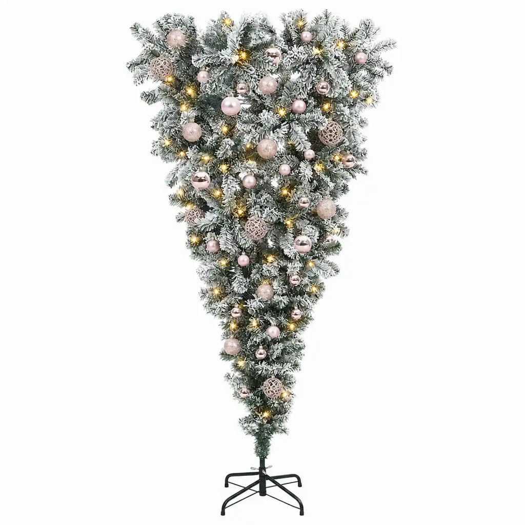 Albero di Natale artificiale rovesciato con rami snodati 150 cm 3460856