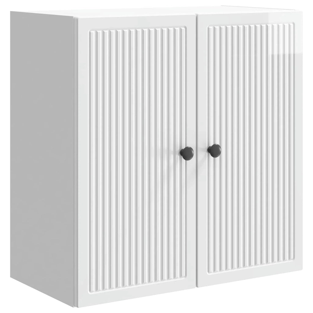 Mobiletto a muro Bianco Lucido 59 x 31 x 60 cm