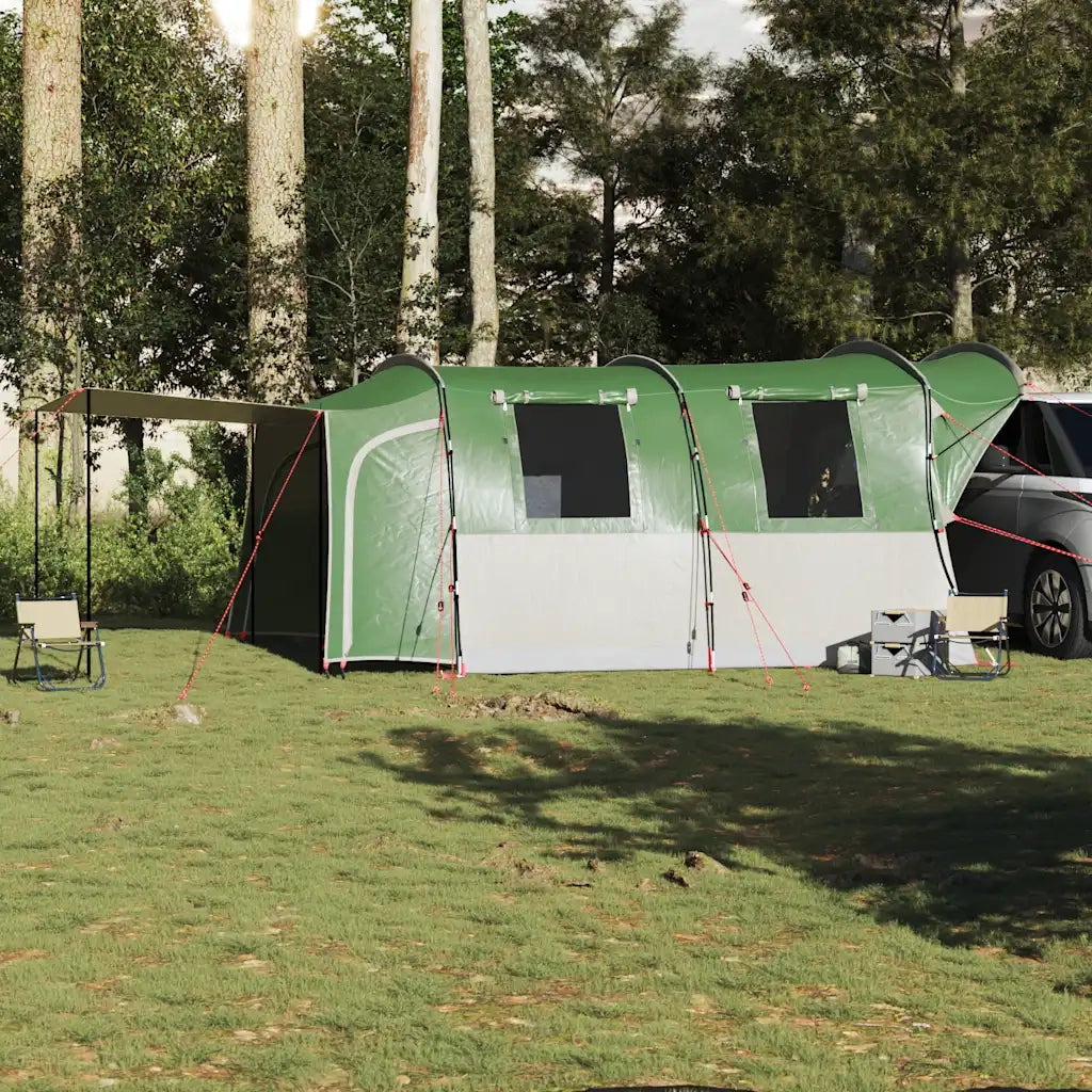 vidaXL Tenda da Campeggio per Auto per 4 Persone Verde Impermeabile