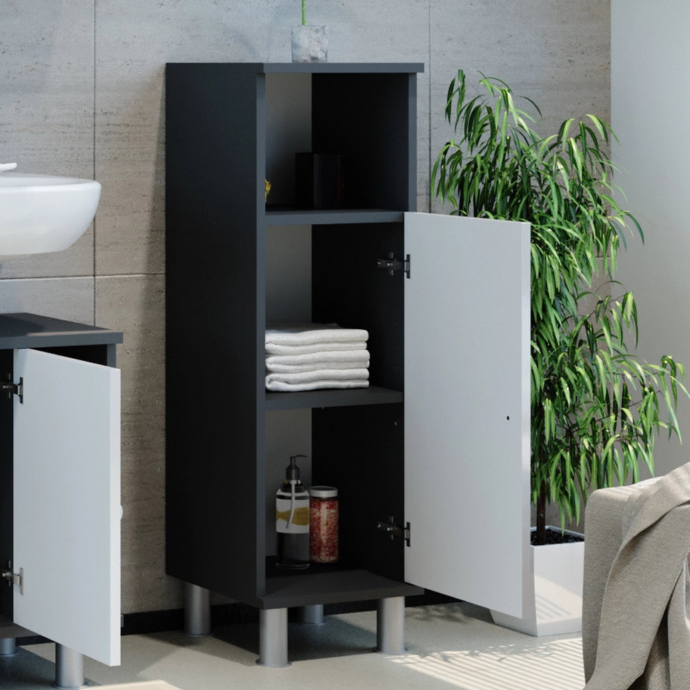 Mobiletto bagno Fynn Antracite 30 x 95 cm Vicco